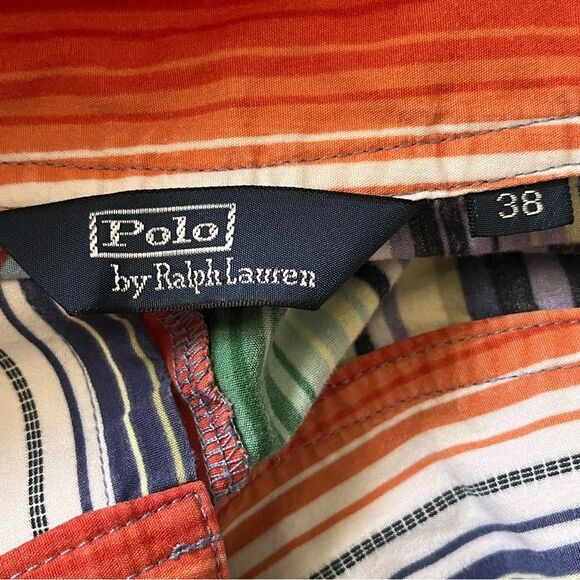 Ralph Lauren Polo Vertical Multi-Color Striped Swim Trunks/Boardshorts Size 38 - Picture 3 of 9